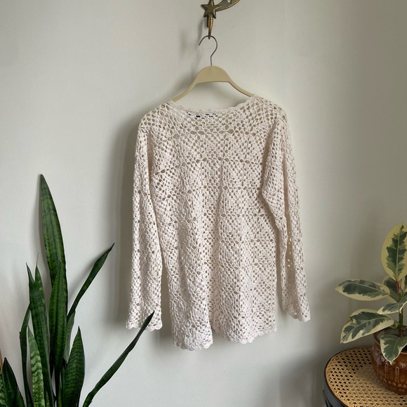Long sleeve crochet top - Picture 4 of 4